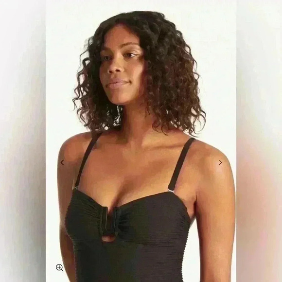 NWT Sea Level Women’s Spinnaker U Bar Bandeau‎ One Piece Swimsuit Sz 4 Beach - Picture 4 of 15